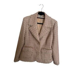 Neiman Marcus Pink Tweed Blazer